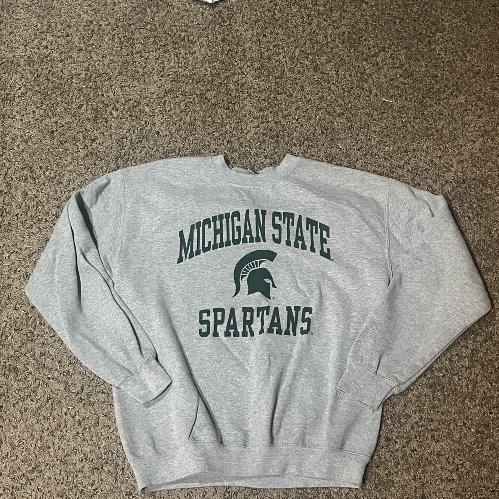 Vintage Michigan State Spartans Gray Sweater